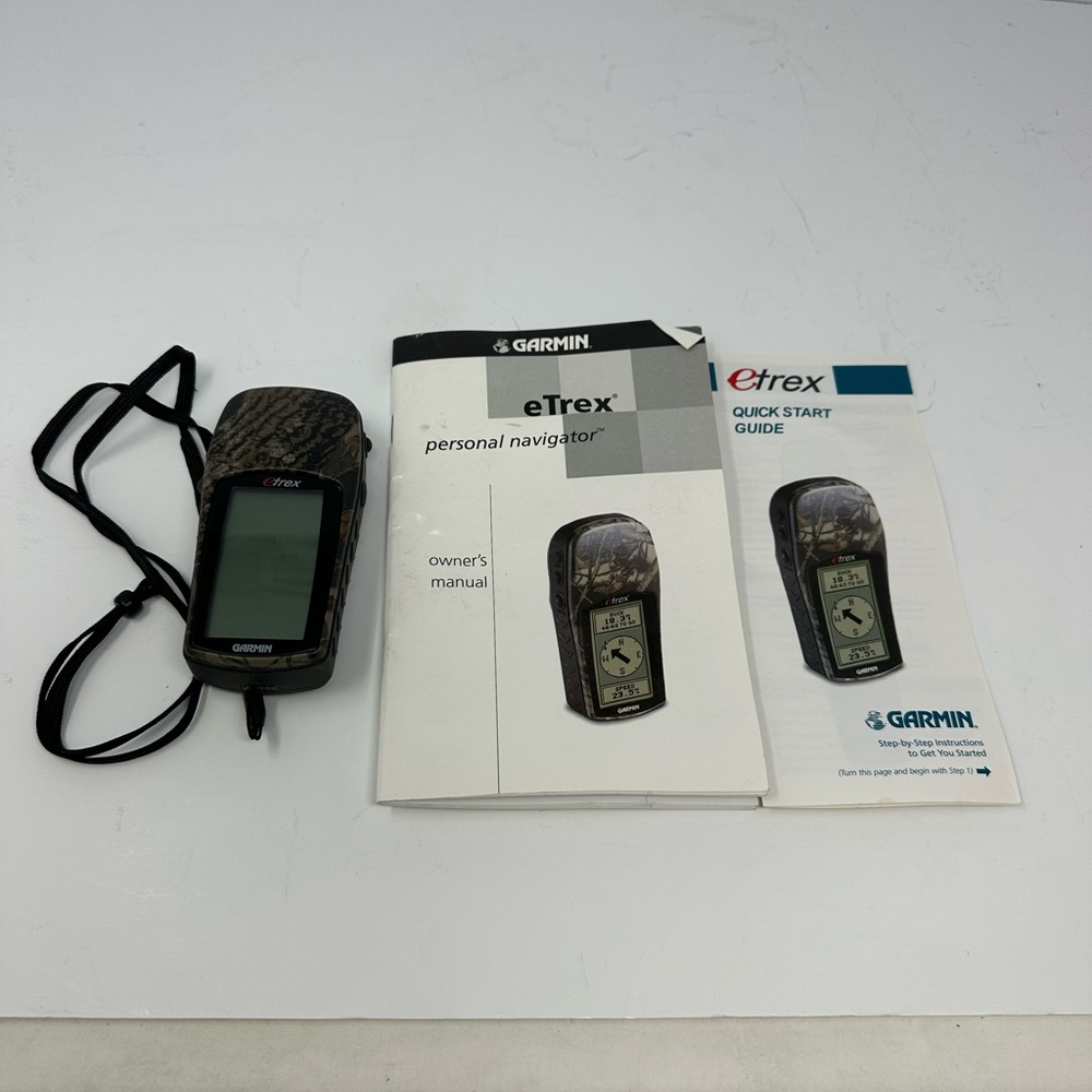 Garmin eTrex Waterproof GPS Handheld Navigation System 12 Channel Camo Print